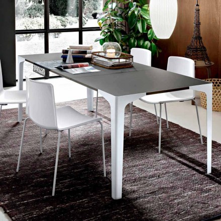 Tavolo da Pranzo Allungabile Fino a 222 cm in Fenix Made in Italy - Vulcano Viadurini