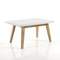 Tavolo da Pranzo Allungabile Fino a 270 cm in Mdf Laccato Bianco - Fedora