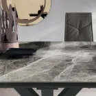 Tavolo da Pranzo Allungabile Fino a 240 cm in Grès Porcellanato - Domagnano Viadurini