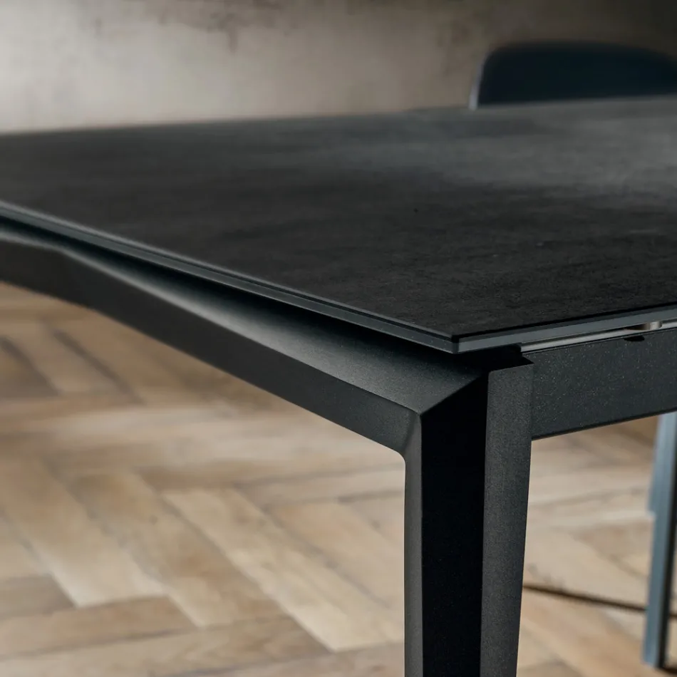 Tavolo da Pranzo Allungabile Fino a 240 cm in Laminam Made in Italy - Fantastic Viadurini