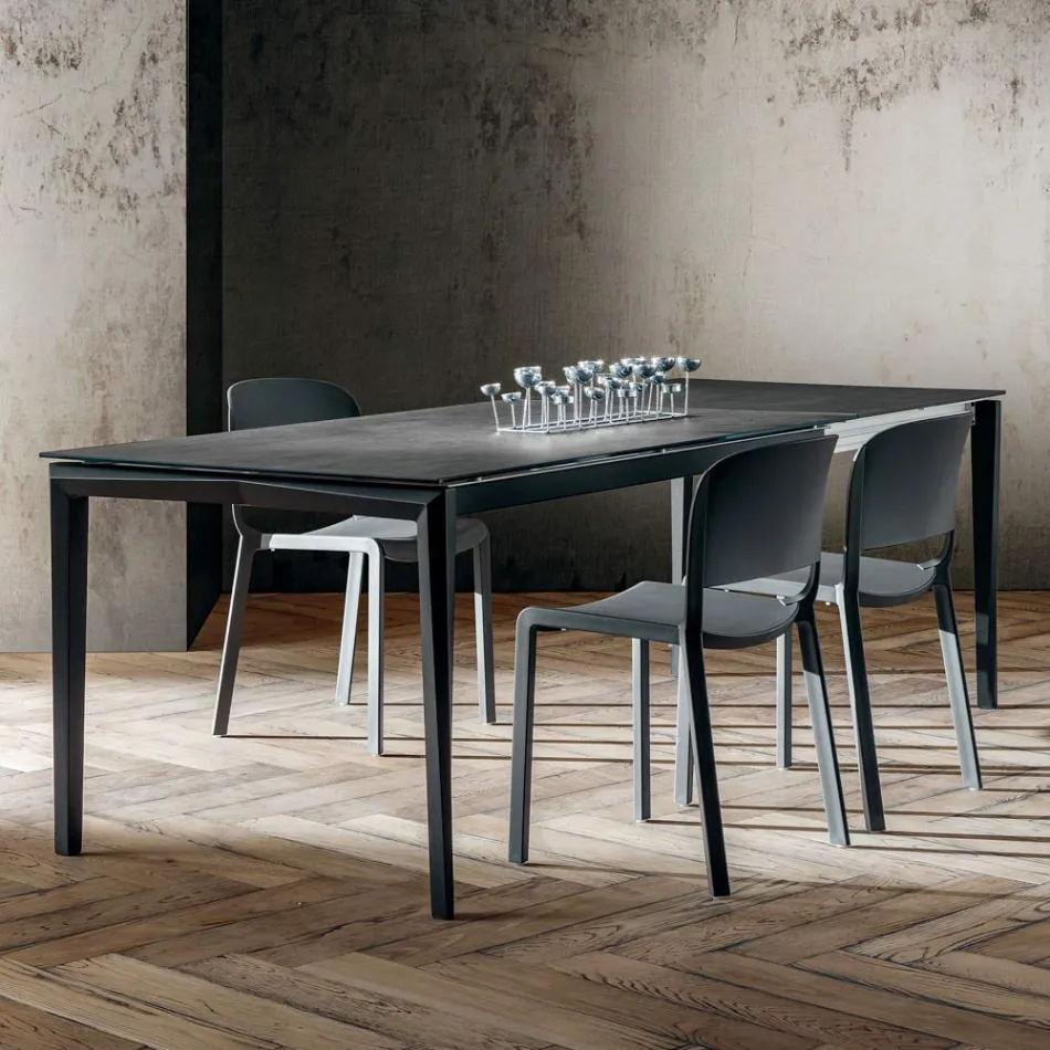 Tavolo da Pranzo Allungabile Fino a 240 cm in Laminam Made in Italy - Fantastic Viadurini