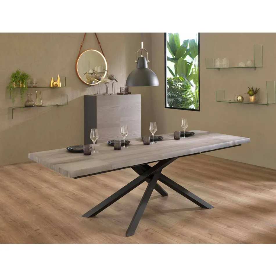 Tavolo da Pranzo Allungabile Fino a 240 cm in Legno Made in Italy - Xino Viadurini