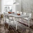 Tavolo da Pranzo Allungabile Fino a 252 cm in Hpl Made in Italy - Efisto Viadurini