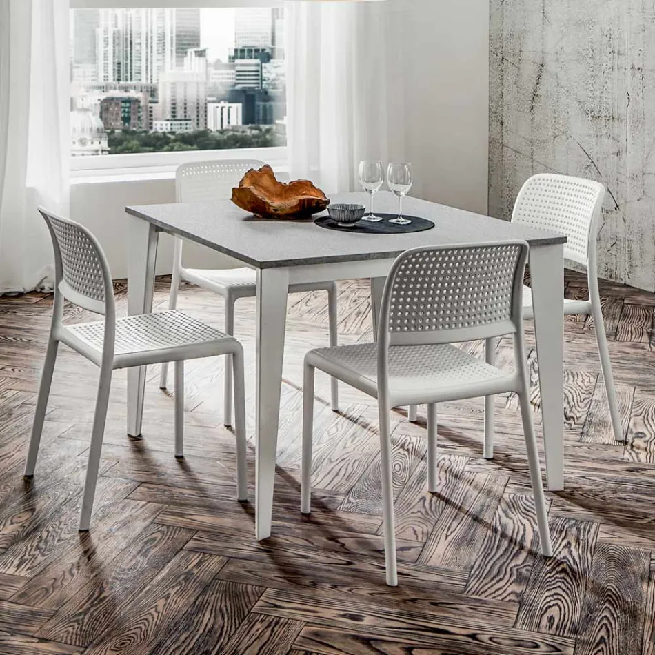 Tavolo da Pranzo Allungabile Fino a 252 cm in Hpl Made in Italy - Efisto Viadurini