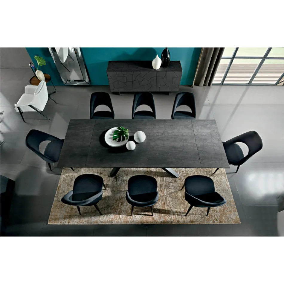 Tavolo da Pranzo Allungabile Fino a 278 cm in Laminam Made in Italy - Settimmio Viadurini