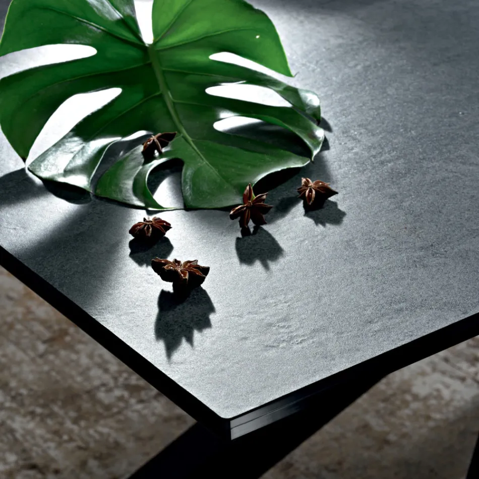 Tavolo da Pranzo Allungabile Fino a 278 cm in Laminam Made in Italy - Settimmio Viadurini