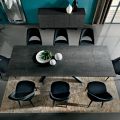 Tavolo da Pranzo Allungabile Fino a 278 cm in Laminam Made in Italy - Settimmio