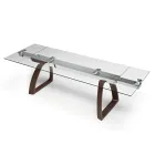 Tavolo da Pranzo Allungabile Fino a 280 cm in Vetro Made in Italy - Antimo Viadurini