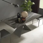 Tavolo da Pranzo Allungabile Fino a 298 cm in Ceramica Made in Italy - Anaconda Viadurini