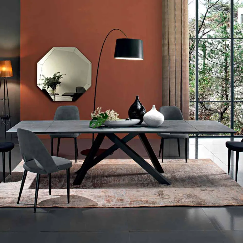 Tavolo da Pranzo Allungabile Fino a 300 cm in Laminato Made in Italy - Settimmio Viadurini
