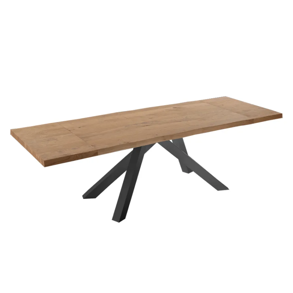 Tavolo da Pranzo Allungabile fino a 300 cm in Legno Impiallacciato – Settimmio Viadurini