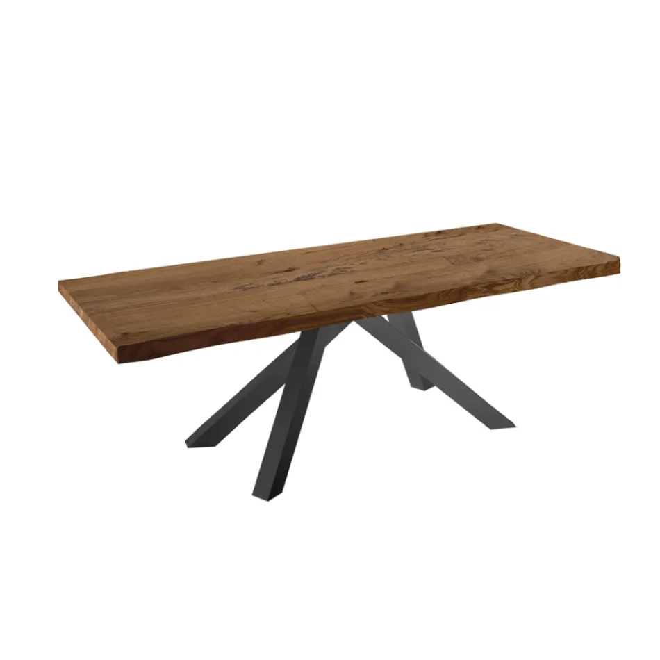 Tavolo da Pranzo Allungabile fino a 300 cm in Legno Impiallacciato – Settimmio Viadurini