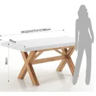 Tavolo da Pranzo Allungabile Fino a 315 cm in Legno Massello - Massimo Viadurini