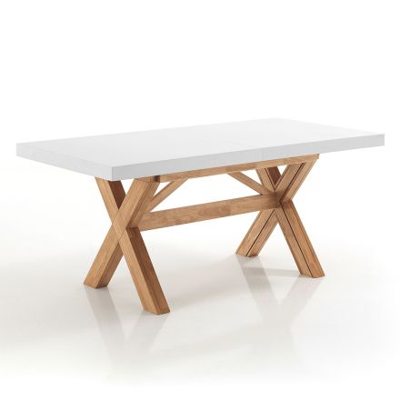 Tavolo da Pranzo Allungabile Fino a 315 cm in Legno Massello - Massimo Viadurini