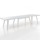 Tavolo da Pranzo Allungabile Fino a 315 cm in Mdf e Legno Massello - Paolo Viadurini