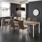 Tavolo da Pranzo Allungabile Fino a 334 cm Effetto Legno Made in Italy - Maltese Viadurini
