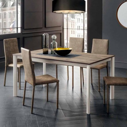 Tavolo da Pranzo Allungabile Fino a 334 cm Effetto Legno Made in Italy - Maltese Viadurini