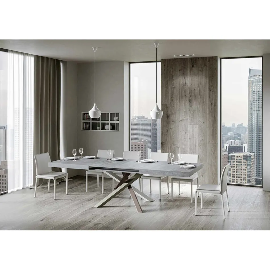 Tavolo da Pranzo Allungabile Fino a 440 cm di Design Made in Italy - Rally Viadurini