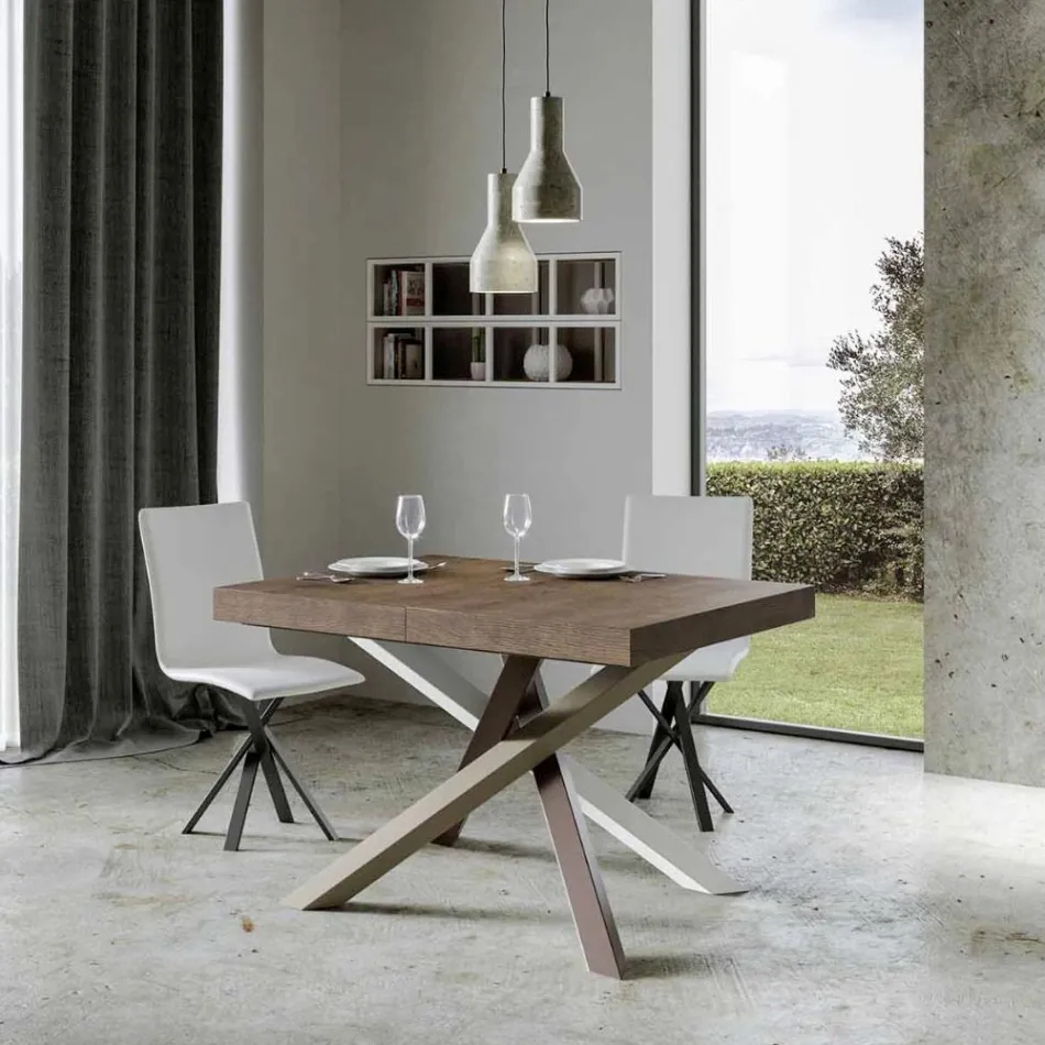 Tavolo da Pranzo Allungabile Fino a 440 cm di Design Made in Italy - Rally Viadurini