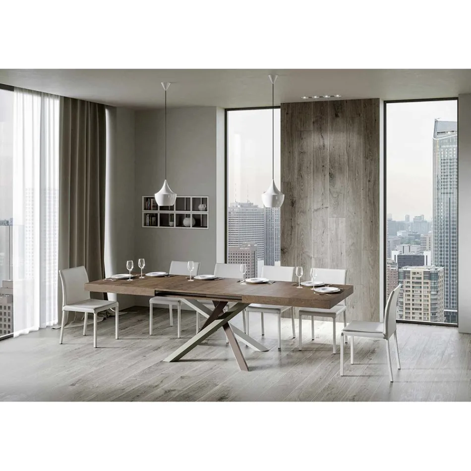 Tavolo da Pranzo Allungabile Fino a 440 cm di Design Made in Italy - Rally Viadurini