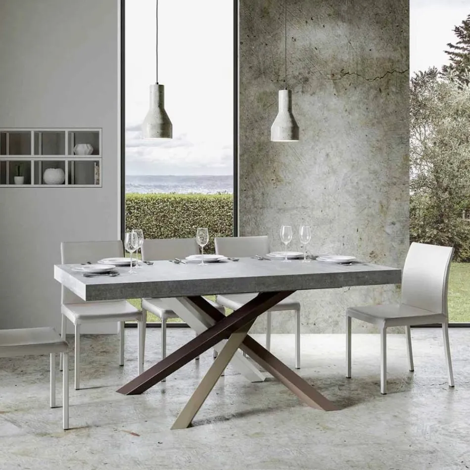 Tavolo da Pranzo Allungabile Fino a 440 cm di Design Made in Italy - Rally Viadurini