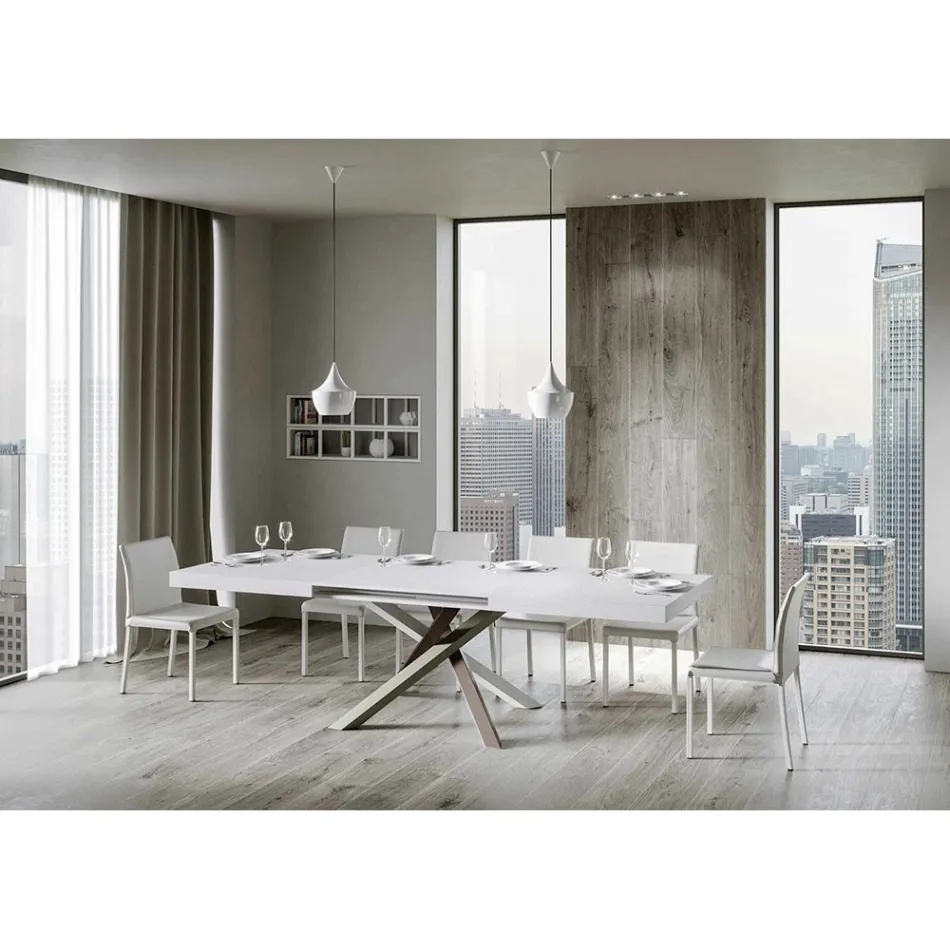 Tavolo da Pranzo Allungabile Fino a 440 cm di Design Made in Italy - Rally Viadurini