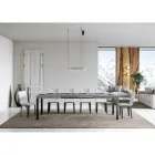 Tavolo da Pranzo Allungabile Fino a 440 cm in Legno e Ferro Made in Italy - Foxy Viadurini