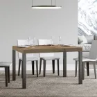 Tavolo da Pranzo Allungabile Fino a 440 cm in Legno e Ferro Made in Italy - Foxy Viadurini