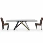 Tavolo da Pranzo Allungabile fino a 450 cm in Laminato Made in Italy – Salentino Viadurini