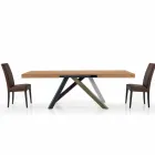 Tavolo da Pranzo Allungabile fino a 450 cm in Laminato Made in Italy – Salentino Viadurini