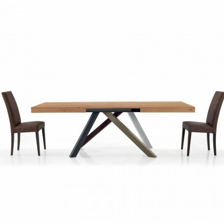 Tavolo da Pranzo Allungabile fino a 450 cm in Laminato Made in Italy – Salentino Viadurini