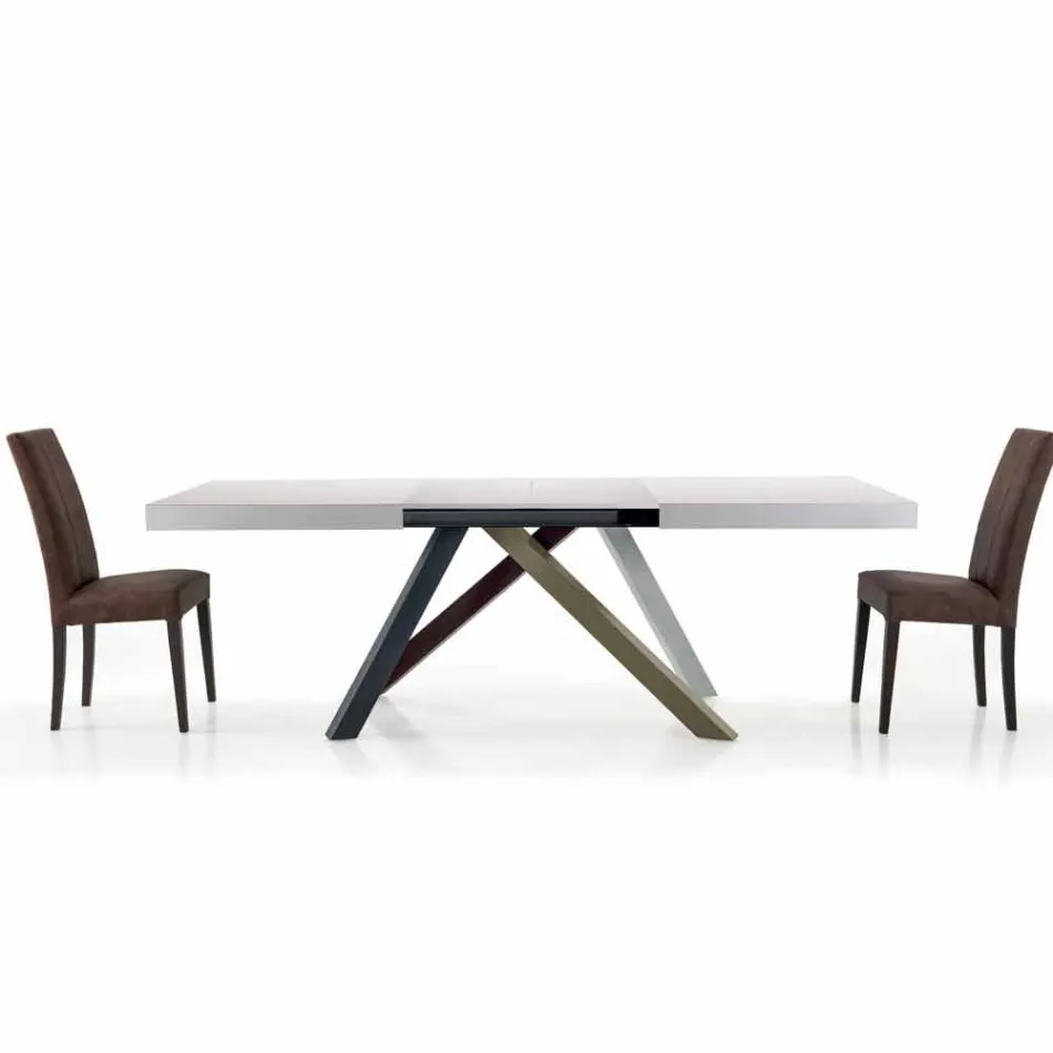Tavolo da Pranzo Allungabile fino a 450 cm in Laminato Made in Italy – Salentino Viadurini