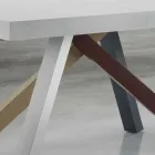 Tavolo da Pranzo Allungabile fino a 450cm in Laminato Made in Italy – Salentino Viadurini