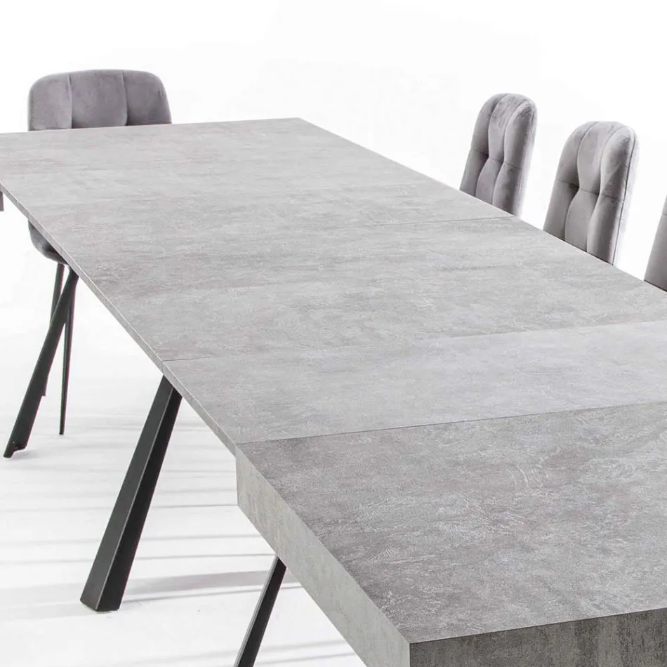 Tavolo da Pranzo Allungabile Fino a 500 cm con Piano in Nobilitato - Raimondo Viadurini