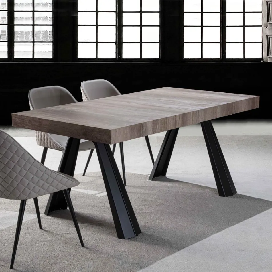 Tavolo da Pranzo Allungabile Fino a 500 cm con Piano in Nobilitato - Raimondo Viadurini