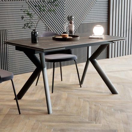 Tavolo da Pranzo Allungabile in Diverse Finiture - Shaila Viadurini