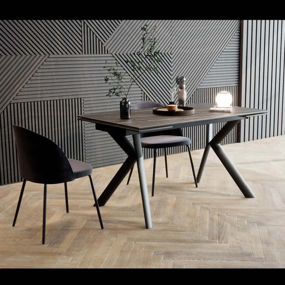 Tavolo da Pranzo Allungabile in Diverse Finiture - Shaila Viadurini