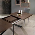 Tavolo da pranzo allungabile in legno melaminico made in Italy,Dionigi Viadurini