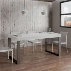 Tavolo da Pranzo Allungabile in Legno Nobilitato e Ferro Made in Italy - Badesi Viadurini
