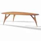Tavolo da Pranzo Artigianale in Legno Massello di Noce Made in Italy - Nocino Viadurini