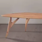 Tavolo da Pranzo Artigianale in Legno Massello di Noce Made in Italy - Nocino Viadurini