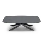Tavolo da Pranzo con Piano a Botte in Laminato HPL Made in Italy - Grotta Viadurini