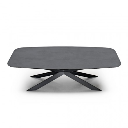 Tavolo da Pranzo con Piano a Botte in Laminato HPL Made in Italy - Grotta Viadurini