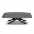 Tavolo da Pranzo con Piano a Botte in Laminato HPL Made in Italy - Grotta