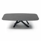 Tavolo da Pranzo con Piano a Botte in Laminato HPL Made in Italy - Settimmio Viadurini