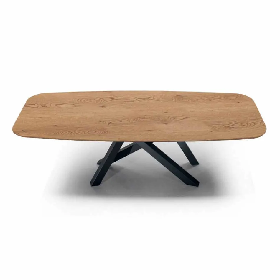 Tavolo da Pranzo con Piano a Botte in Laminato HPL Made in Italy - Settimmio Viadurini