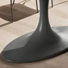 Tavolo da Pranzo con Piano in Vetro Laccato Made in Italy, di Qualità - Brontolo Viadurini