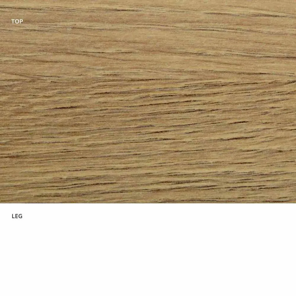 Tavolo da Pranzo con Piano Ovale in Laminato HPL Made in Italy - Dollars Viadurini