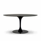 Tavolo da Pranzo con Piano Rotondo in Fenix Made in Italy Alta Qualità - Dollars Viadurini