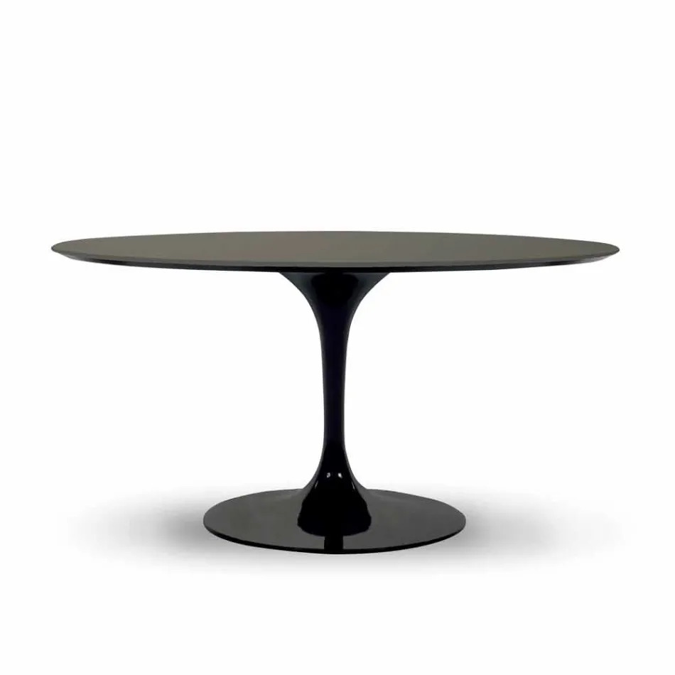 Tavolo da Pranzo con Piano Rotondo in Fenix Made in Italy Alta Qualità - Dollars Viadurini